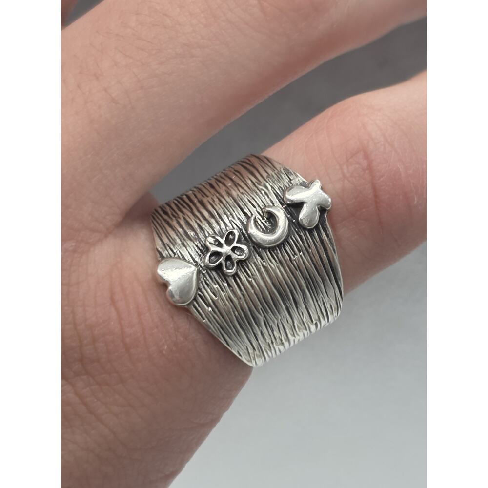 ATI MEXICAN VINTAGE STERLING SILVER 925 BAND RING SIZE 10